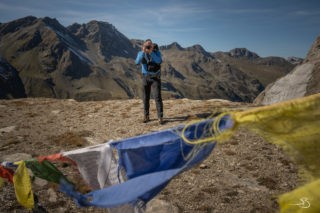 Session photo durant notre montée depuis la cabane Tourtemagne à la cabane Tracuit.