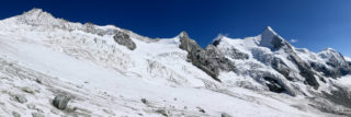Zinalrothrorn et Ober Gabelhorn depuis les haut de la cabane du Mountet