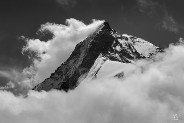Face nord du Cervin depuis la cabane Schönbiel